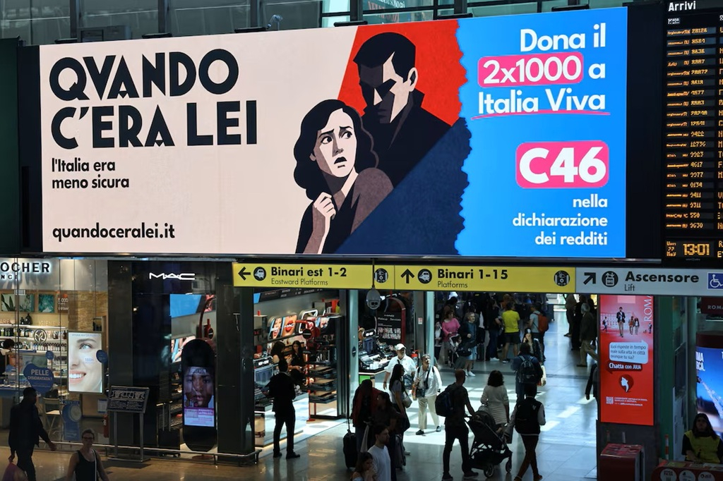 Mussolini-themed ads against Meloni spark political row in Italy