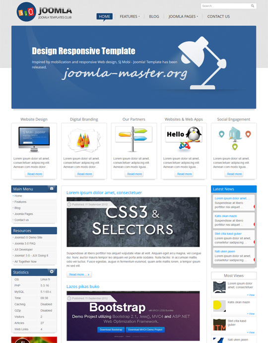 Шаблон для joomla 3 Шаблон для joomla 3