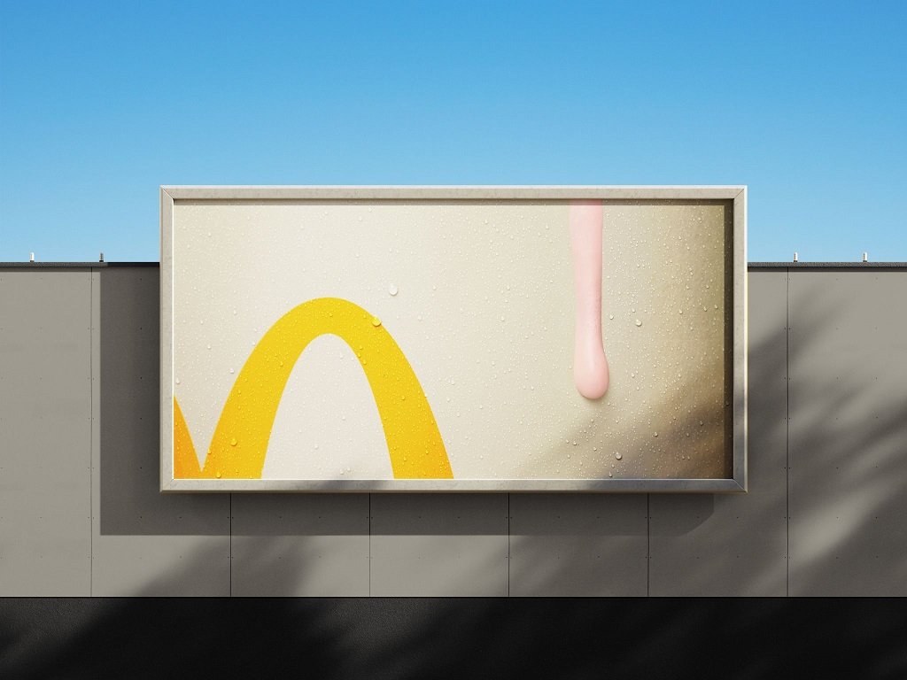 McDonald ?s marks heatwave with melting milkshake ad