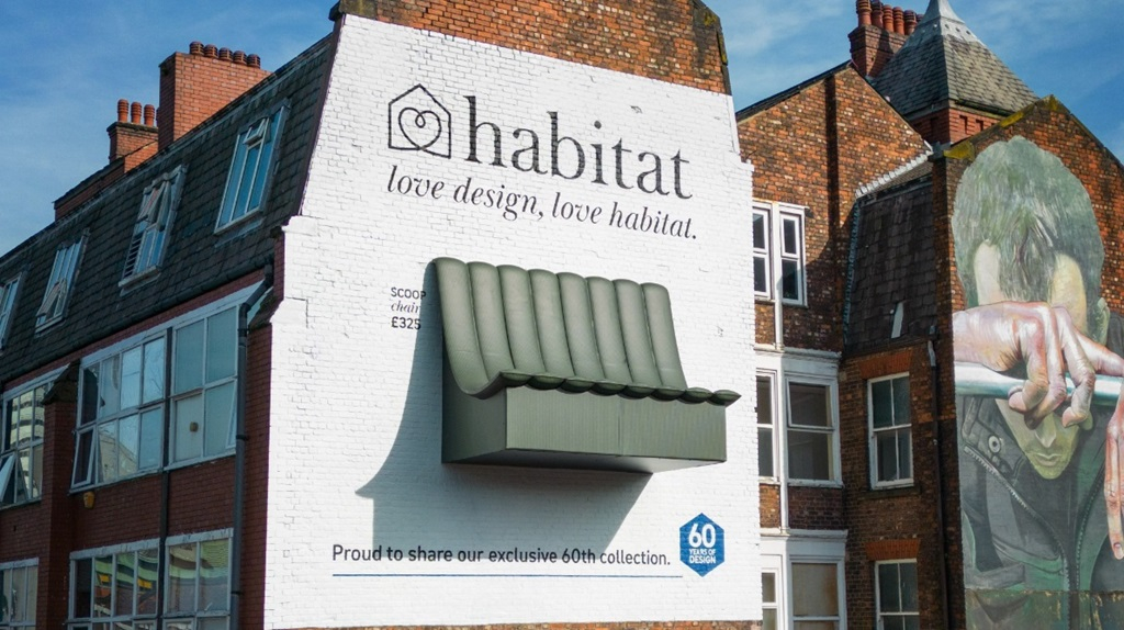 Habitat celebrates 60 years with captivating 3D billboards
