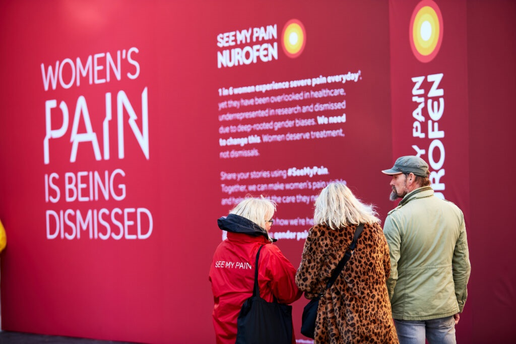 Giant Nurofen packet confronts the gender pain gap1