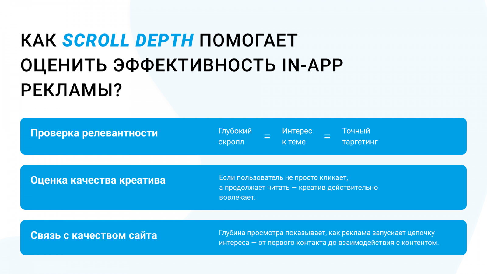  scroll depth ? ? ? ? ? ? ? ? ? ? in-app ? ?