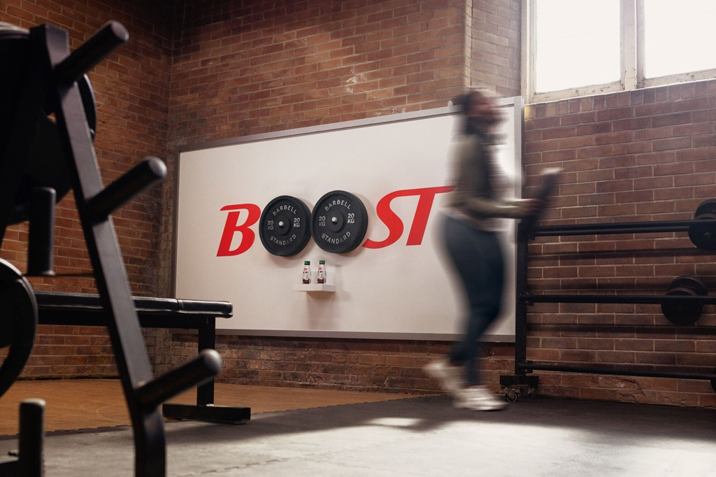 BOOST x Courage turn billboards into a reason to move2
